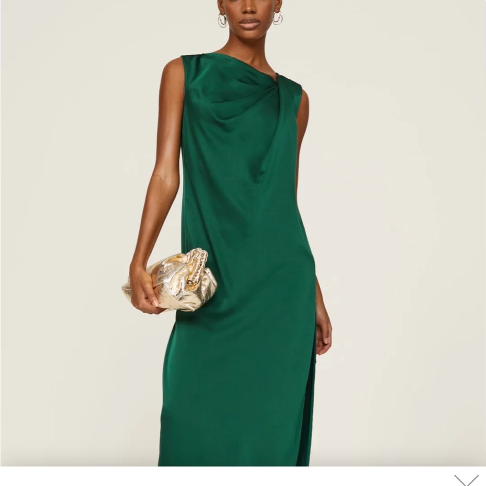 Elegant Green Sleeveless Dress/tunic.